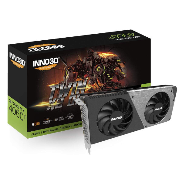 Placa De Video Inno3d Geforce Rtx 4060 Ti 8gb Twin X2 8gb Gddr6 128-bit N406t2-08d6-171153n